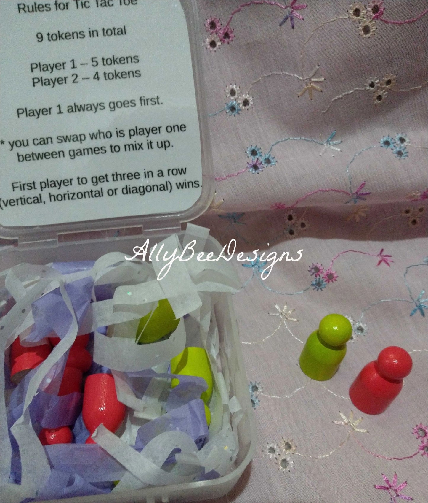 handmade TIC TAC TOE sets
