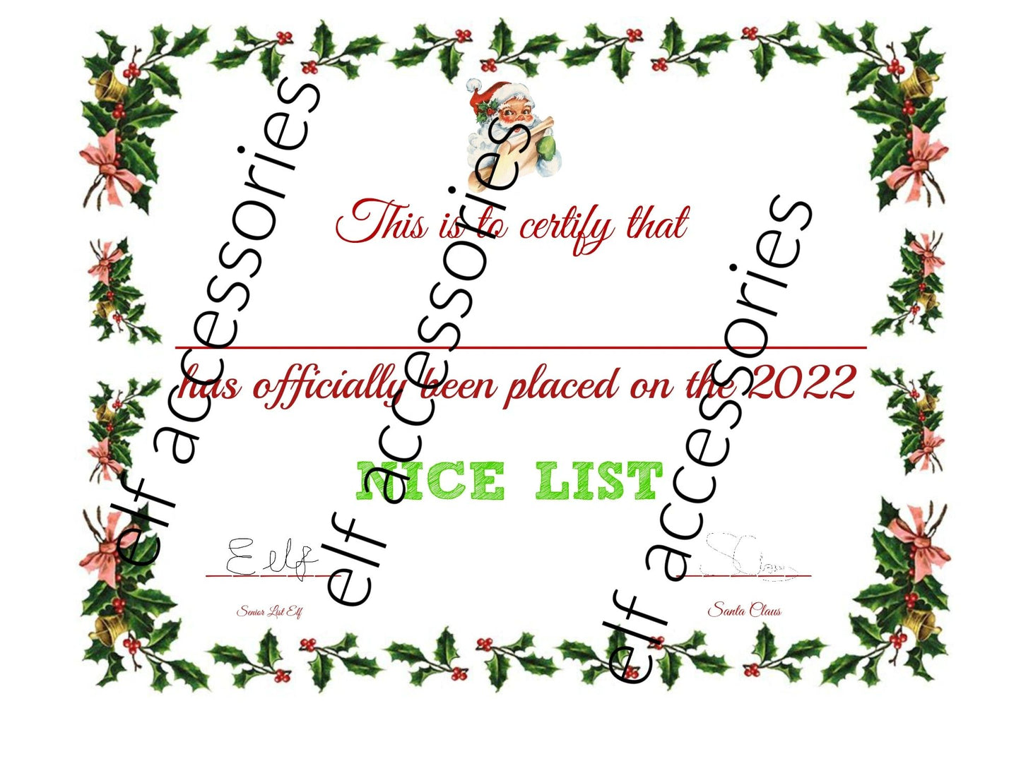 2022 Official Nice Certificate