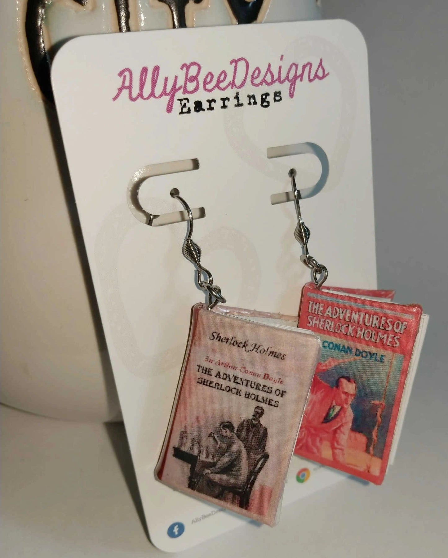 Mini Book Dangle Earrings - Various