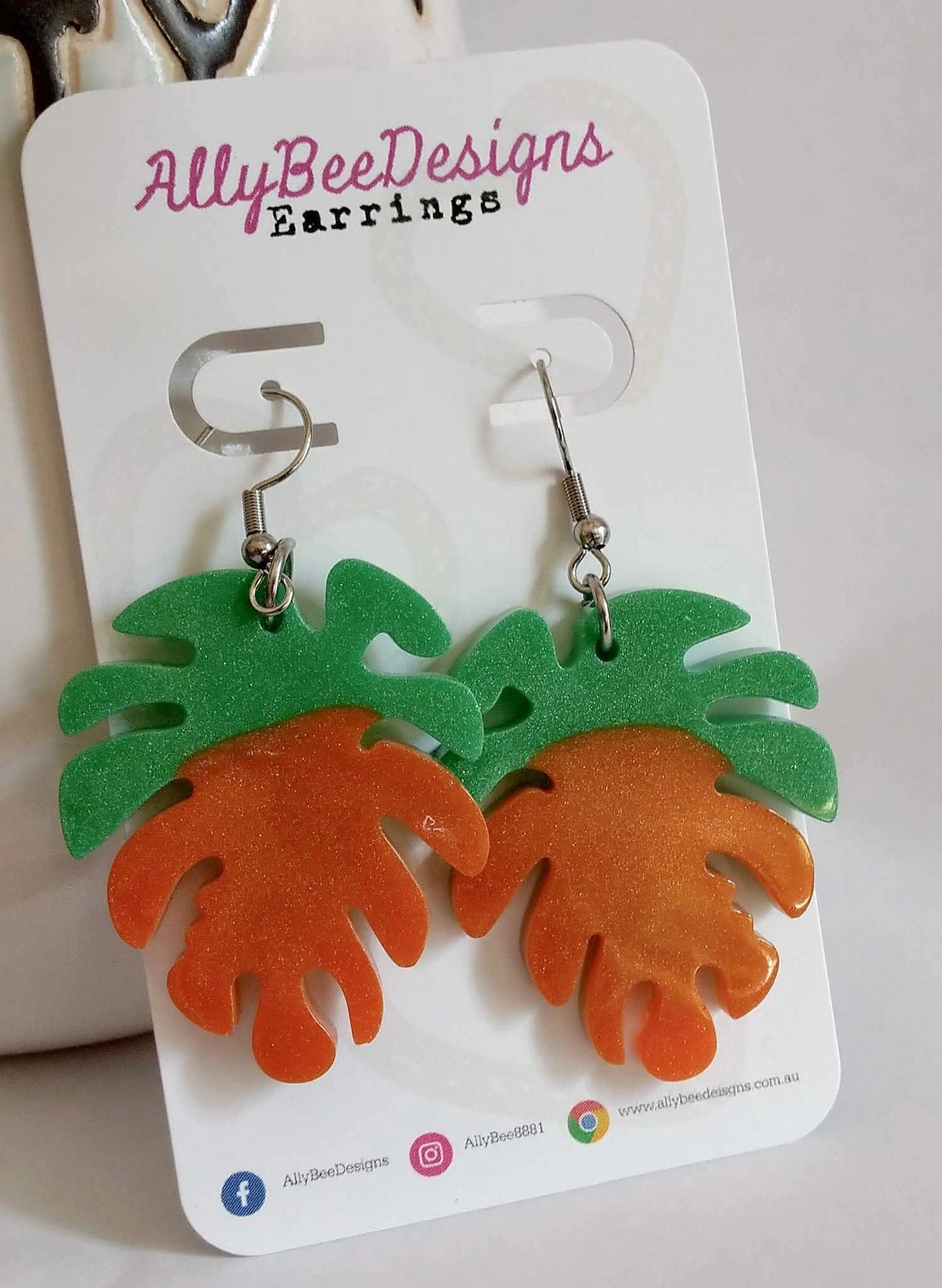 Mixed Designs Stud and Hook Dangle Earrings