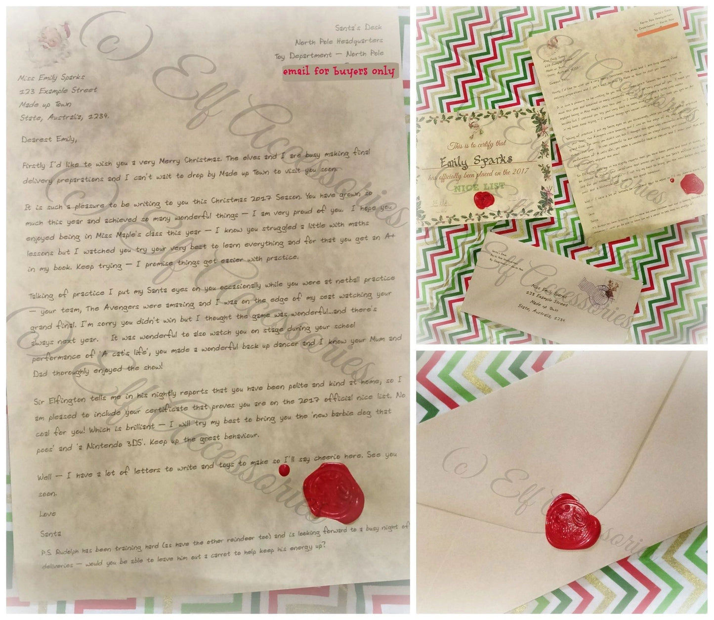 DIGITAL VERSION ONLY - 100% Personalised Santa Letter- 2025 letters open