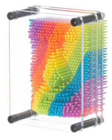 Rainbow Pin Art - desktop gadget