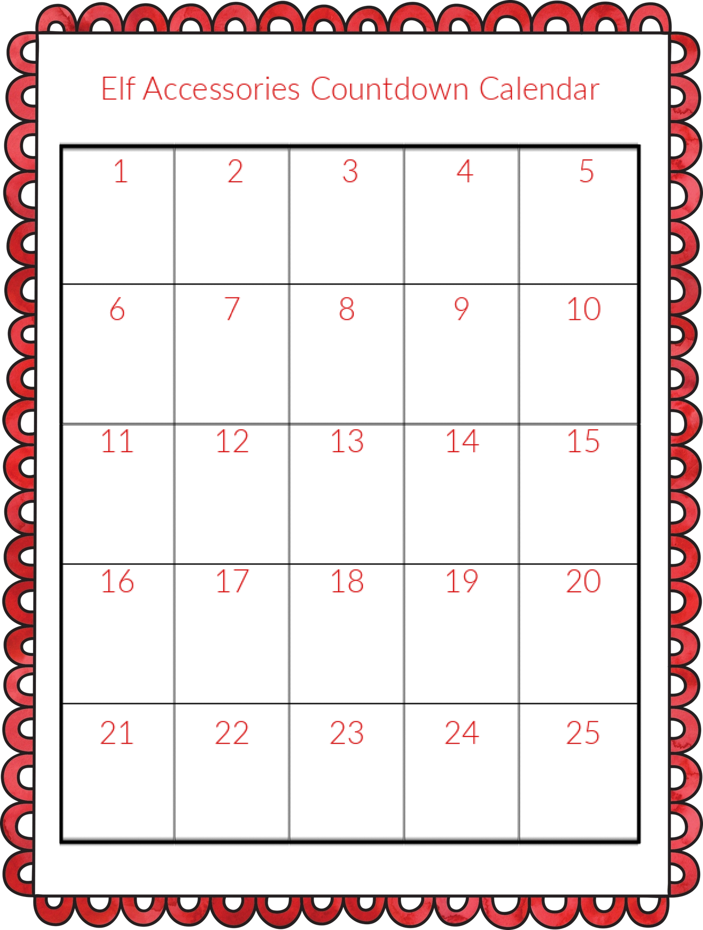 Elf Accessories Elf Planning Pack