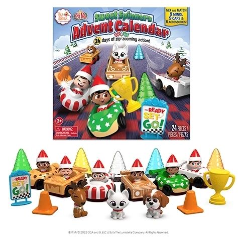 THE ELF ON THE SHELF® SWEET SPINNERS ADVENT CALENDAR