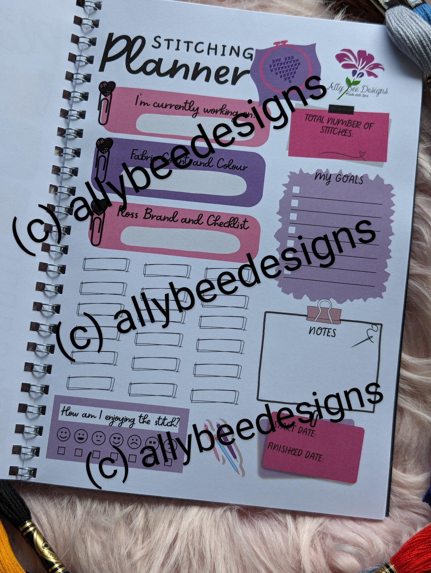 Cross- stitch planner