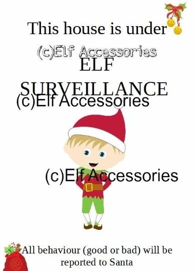 Miniature Sized Surveillance Poster - ready to print
