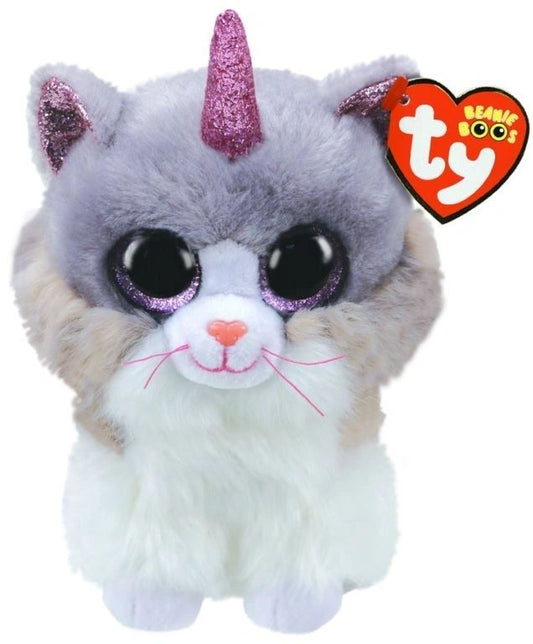 Beanie Boo Regular Asher Cat with Horn