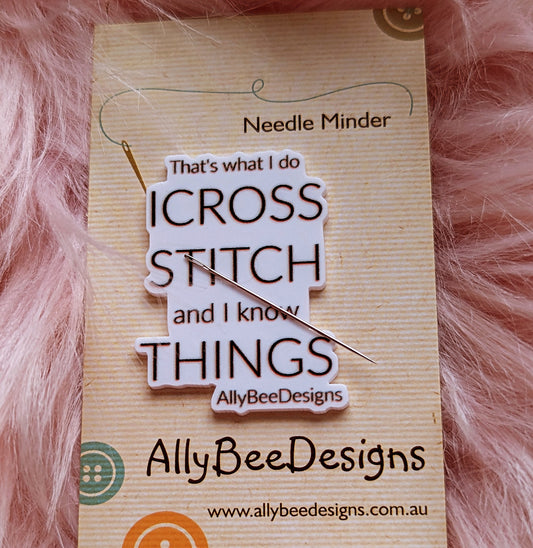 It's what I do  - Novelty Needle Minder - Cross-stitch, Needlework, Embroidery