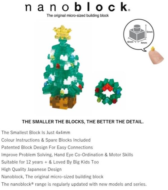 Nanoblock - tree and wreath