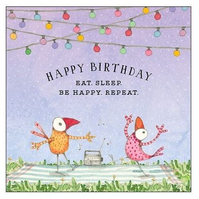 Dancing Birds Happy Birthday