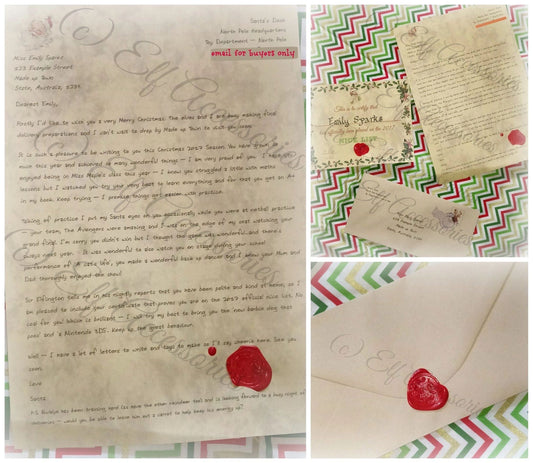 DIGITAL VERSION ONLY - 100% Personalised Santa Letter- 2025 letters open