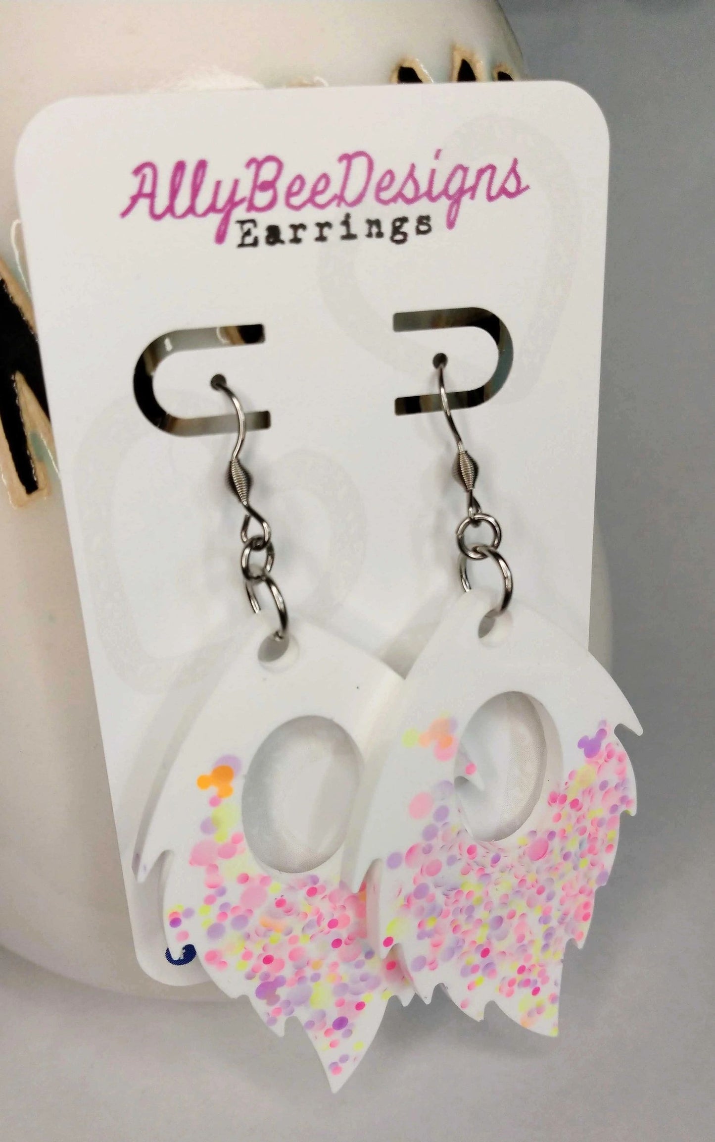 Mixed Designs Stud and Hook Dangle Earrings
