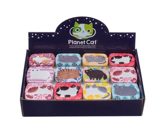 PLANET CATS MINI RECTANGLE TIN