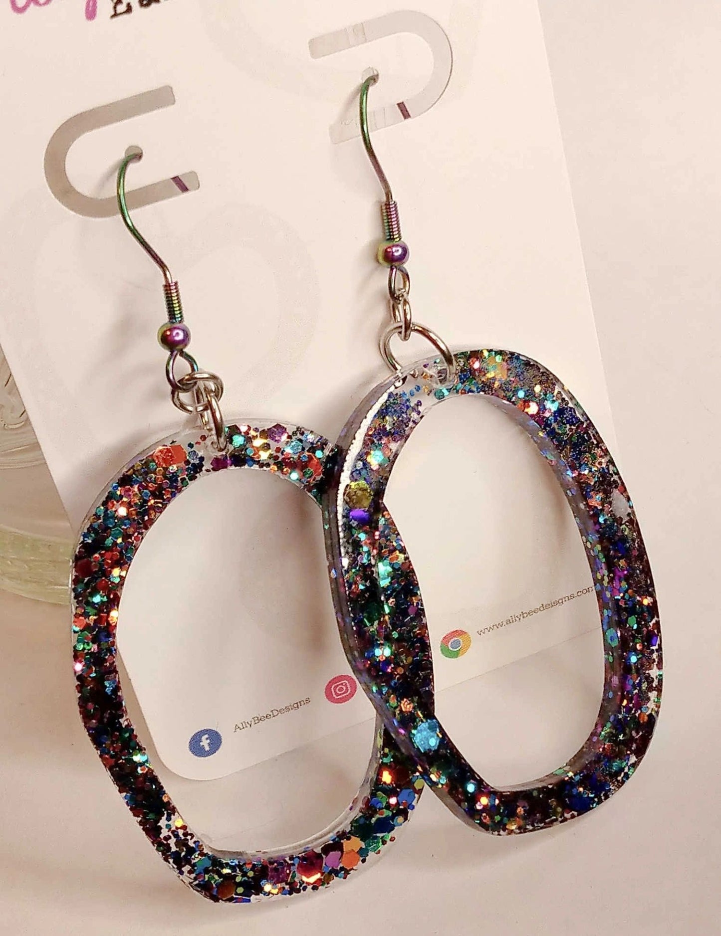 Mixed Designs Stud and Hook Dangle Earrings
