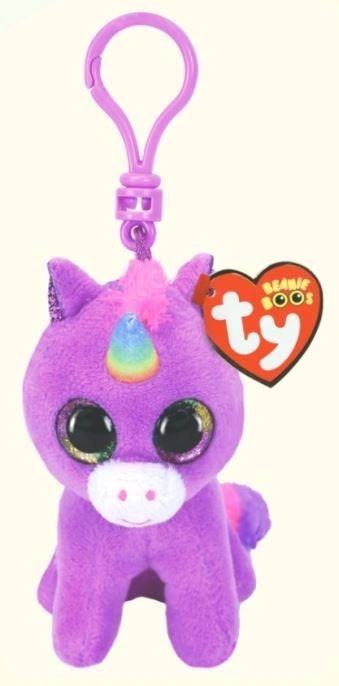 Beanie Book - CLIP ON - Rosette Purple Unicorn