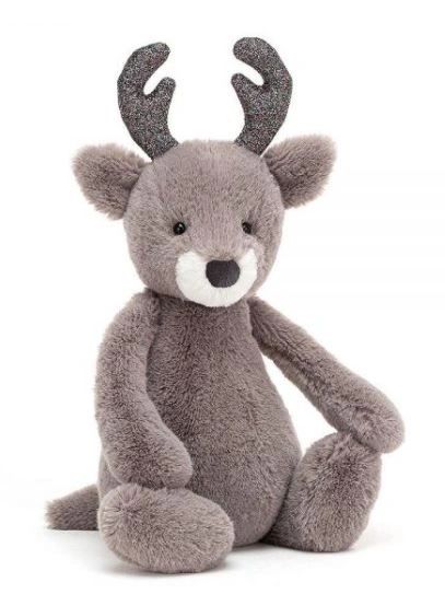 JELLYCAT BASHFUL GLITZ REINDEER MEDIUM