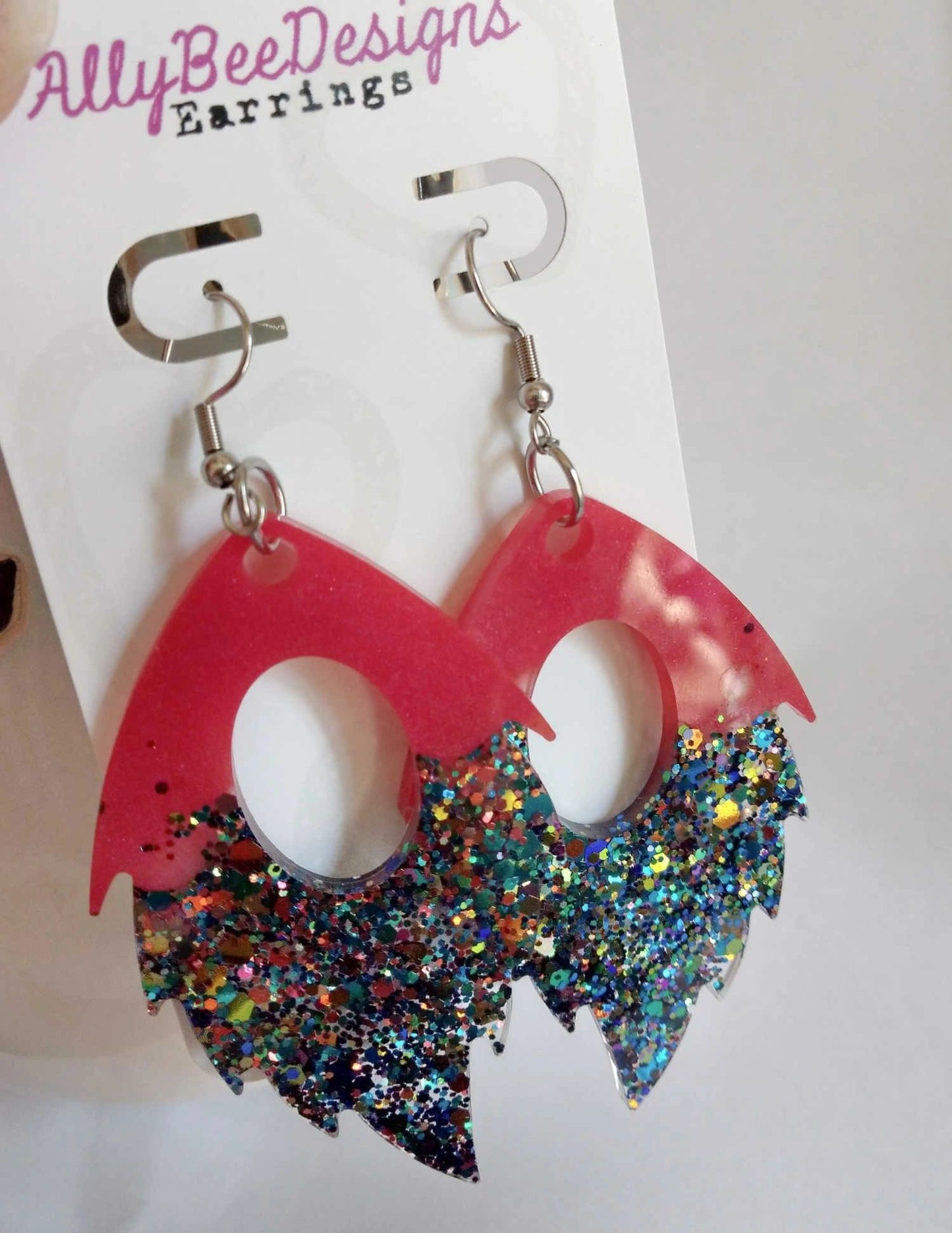 Mixed Designs Stud and Hook Dangle Earrings
