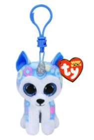 Clip on Beanie Boo- Helena the Husky